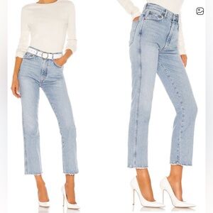 Agolde Pinch Waist High Rise Kick Jeans in Riptide Size 23